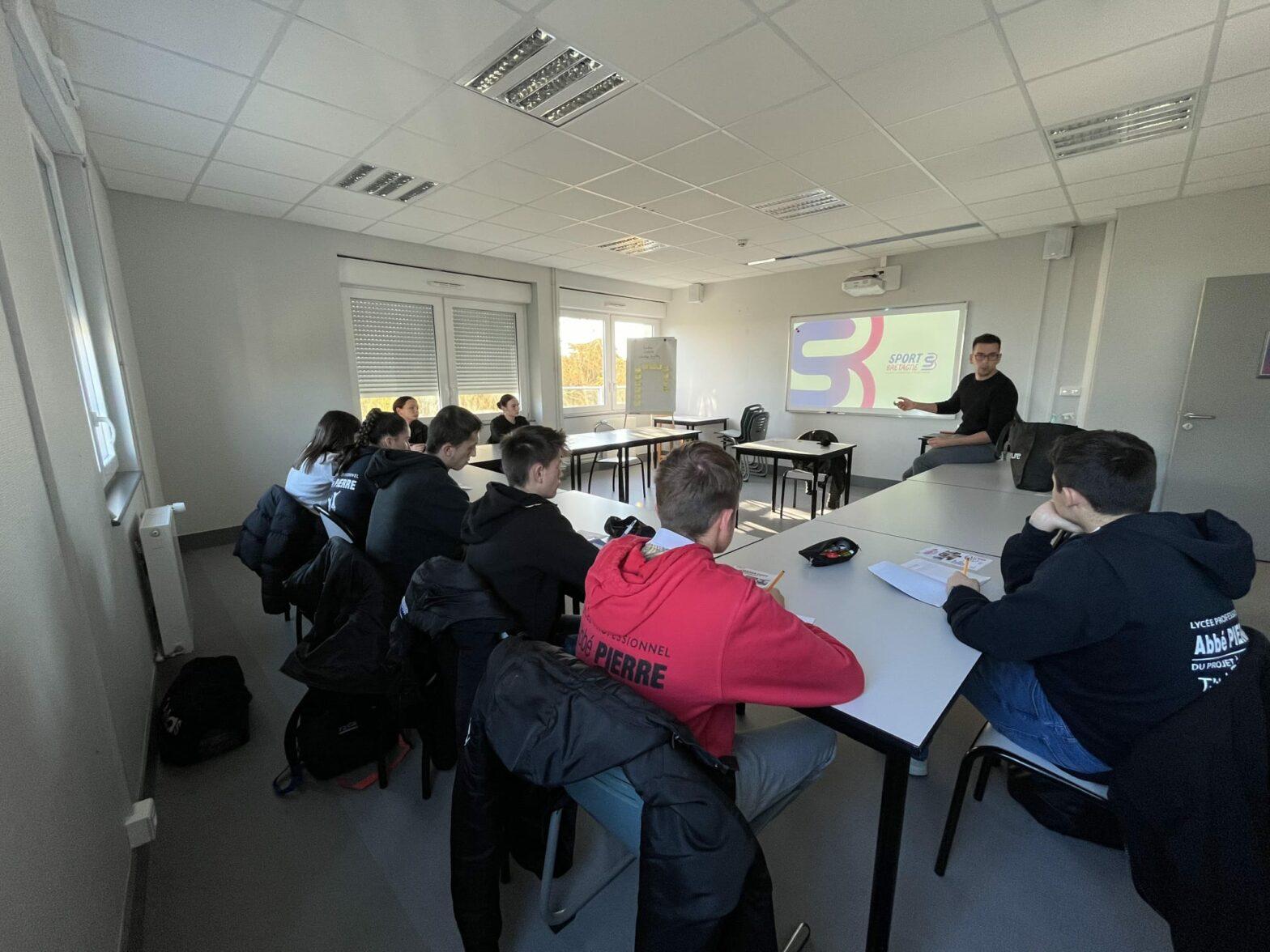Des lycéens en visite à Sport Bretagne pour découvrir nos cursus de formation